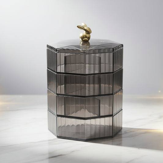 4-Layer Rotating Jewelry Storage Organizer