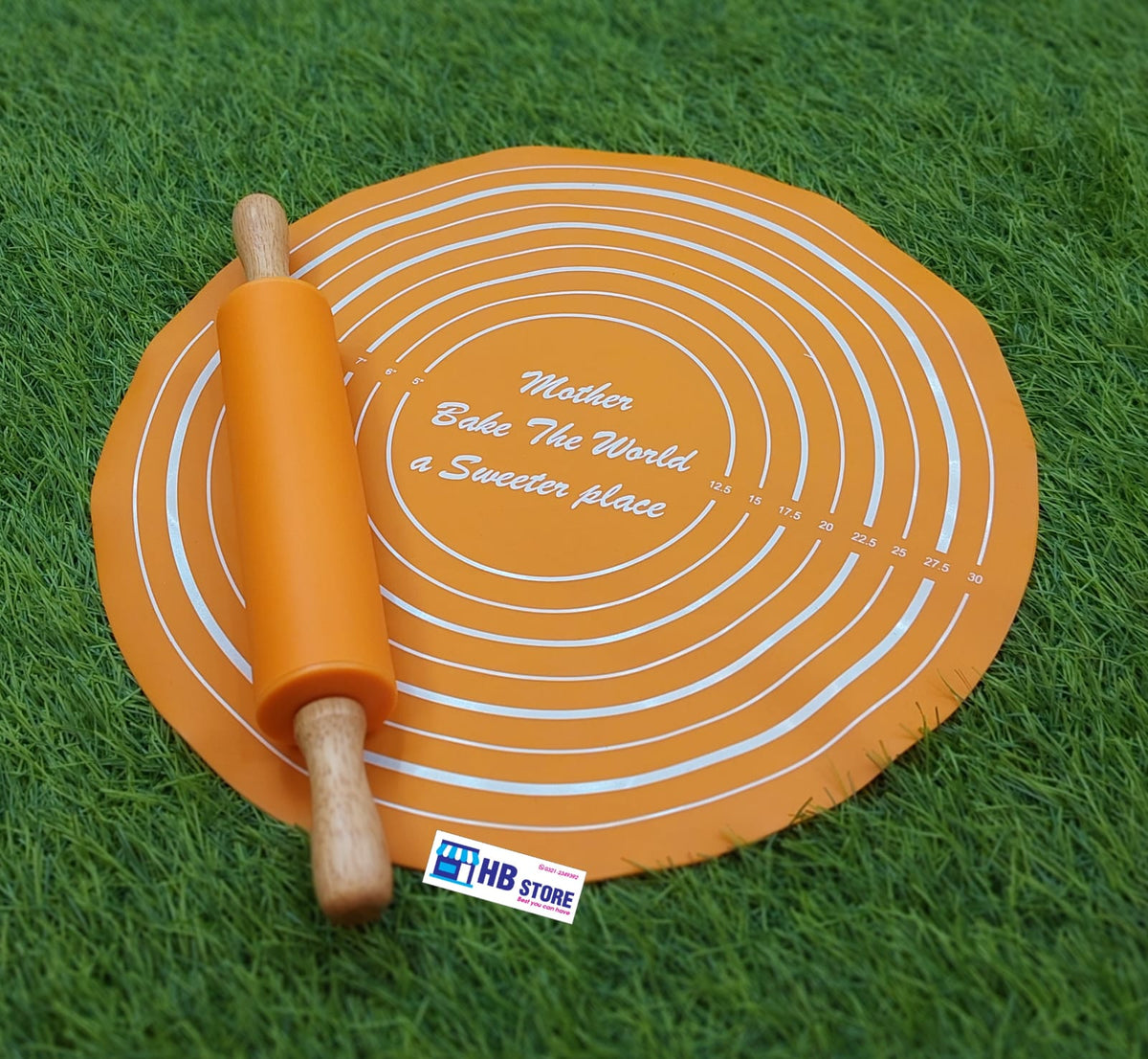Dough Master Set – Silicone Mat & Rolling Pin Combo