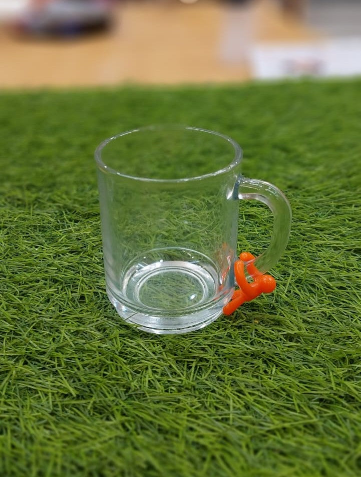 Funky Clear Glass Mug Set
