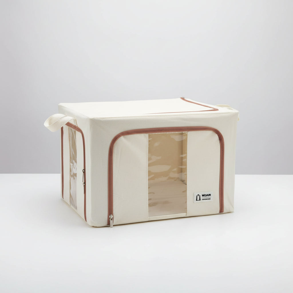 WOZUN Steel Frame Fabric Storage Box