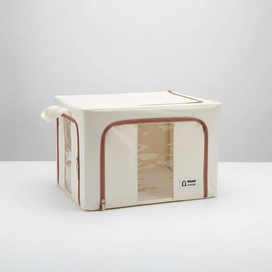 WOZUN Steel Frame Fabric Storage Box