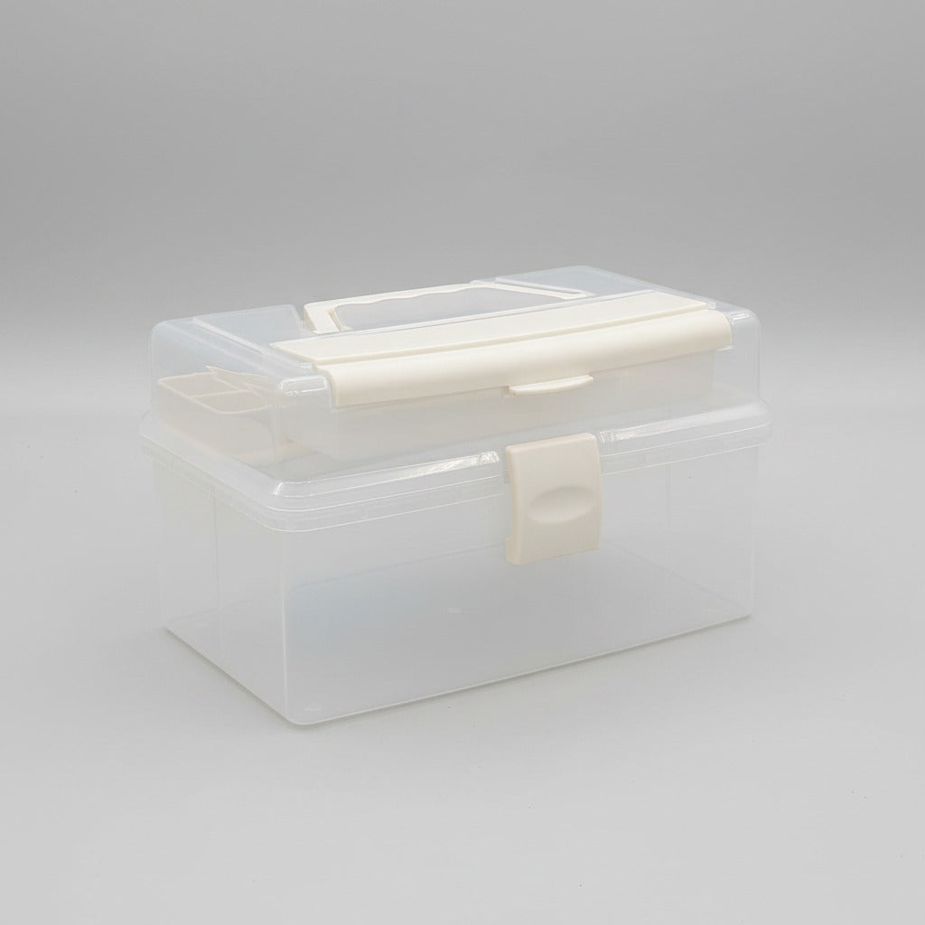 Limon Multi-Tier Clear Plastic Utility Organizer Box