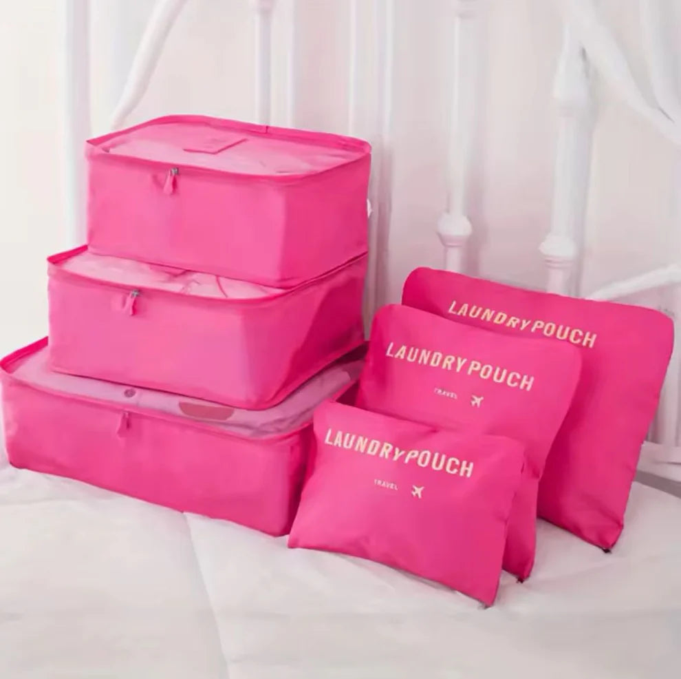 6 Pcs Travel Storage Organizer Bags Set