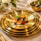 Royal Golden Thali Style Dining Plates
