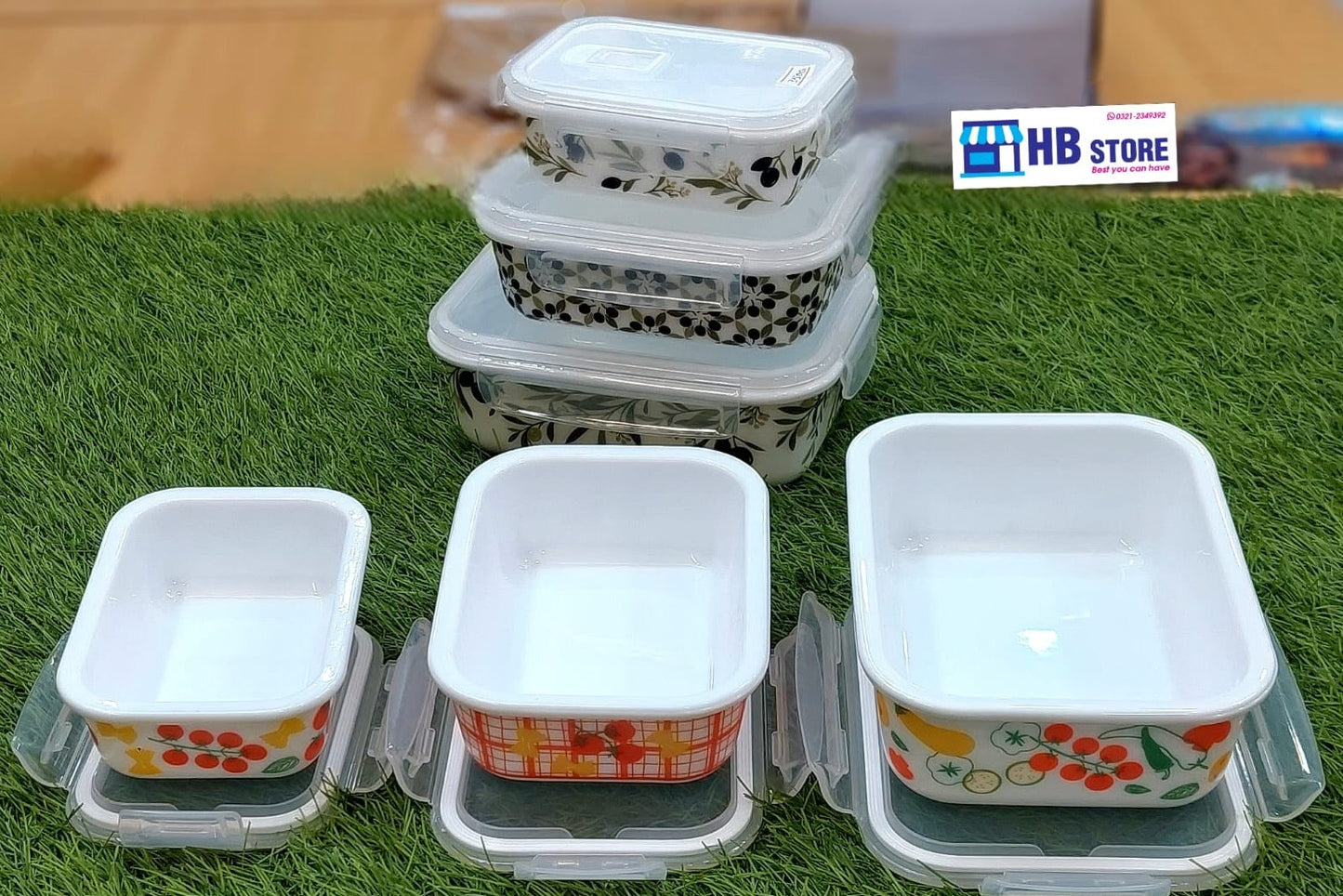 Versatile Printed Food Storage Set