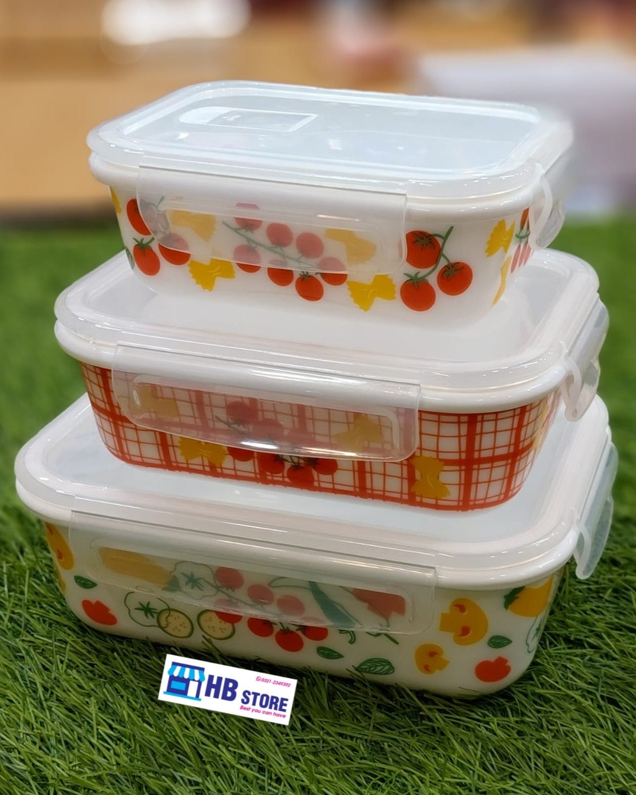 Versatile Printed Food Storage Set