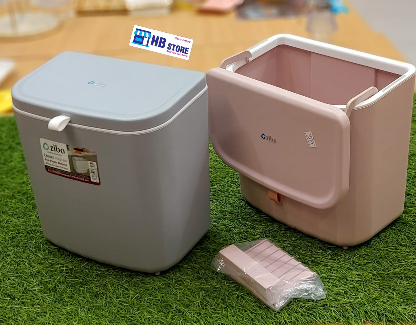 Compact Square Plastic Dustbin