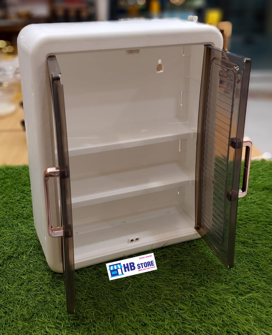 Compact Wall-Mountable Plastic Storage Cabinet