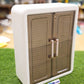 Compact Wall-Mountable Plastic Storage Cabinet