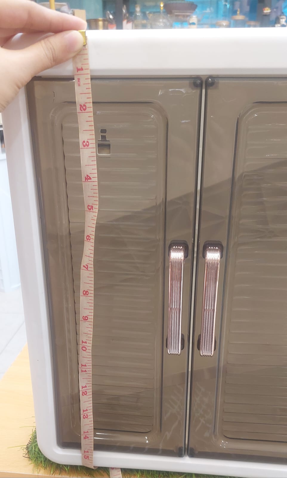 Compact Wall-Mountable Plastic Storage Cabinet