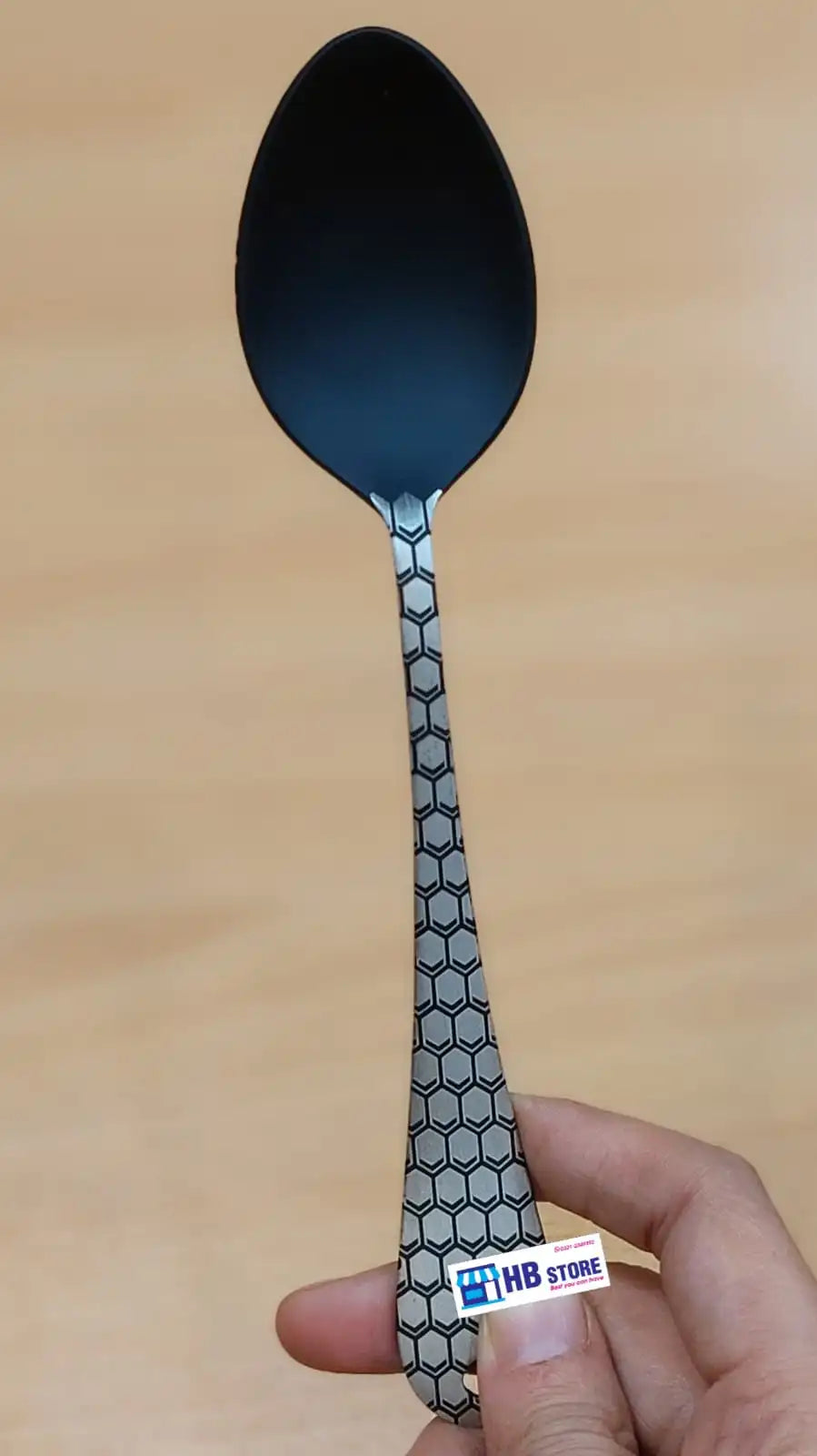 Matte Black & Gold Hanging Cutlery Set with Display Stand