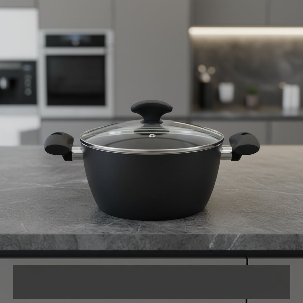 TVS Ceramic Coat Cooking Pot 20cm Made in Italy