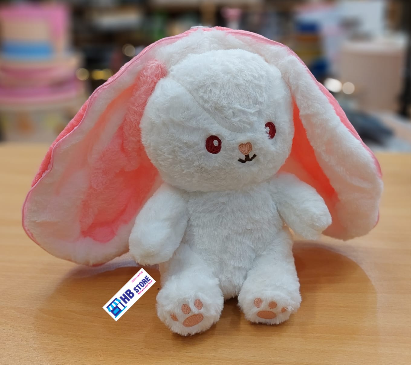 Reversible Fruit Rabbit Plush Toy Soft Stuffed Fruit Transformed Into Bunny Animal