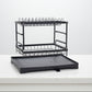 2-Tier Space-Saving Dish Drying Rack and Drain Board