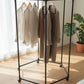 360° Rotating Hexagonal Clothes Rack with Wheels