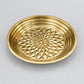 Luxury Gold-Plated Floral Embossed Decorative Serving Tray