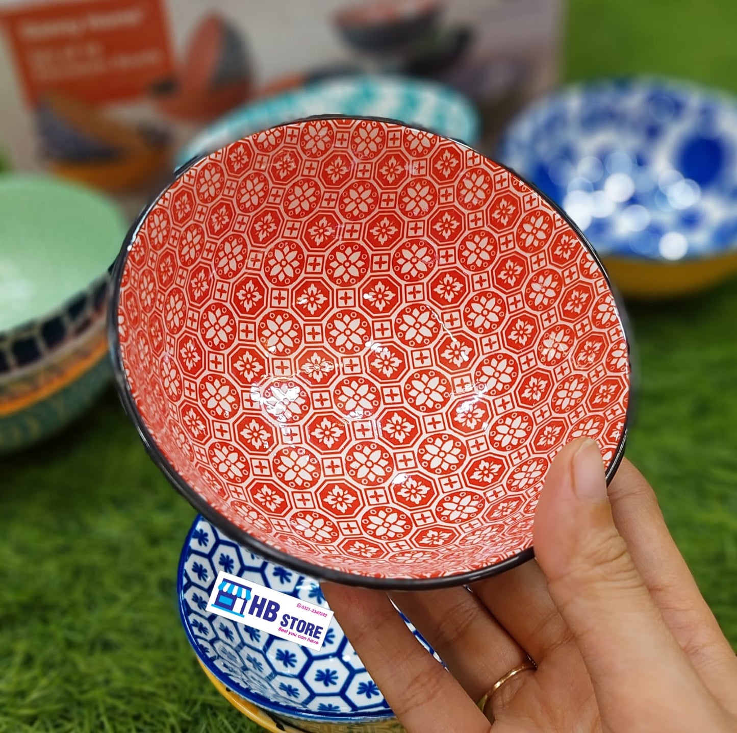 Danny Home Set of 10 Assorted Porcelain Bowls