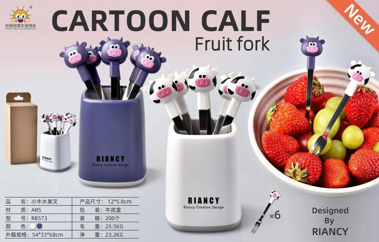 Cartoon Claf Fruit Fork