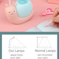 Snail-Shaped Pastel Study Lamp with Organizer