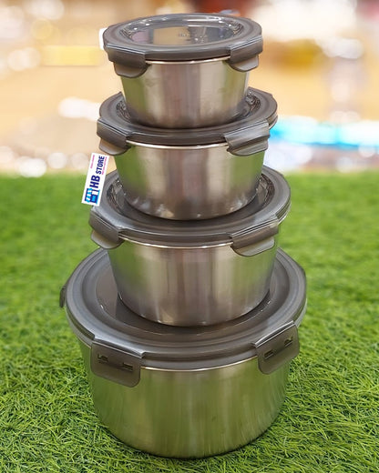 Premium Stainless Steel Airtight Food Storage Containers