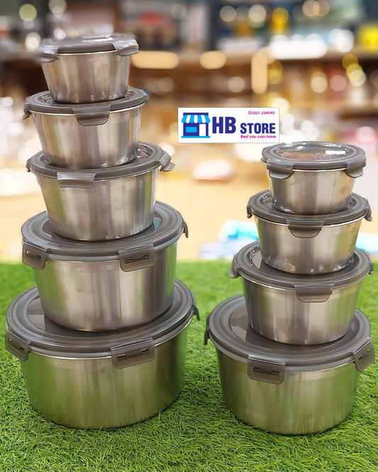 Premium Stainless Steel Airtight Food Storage Containers