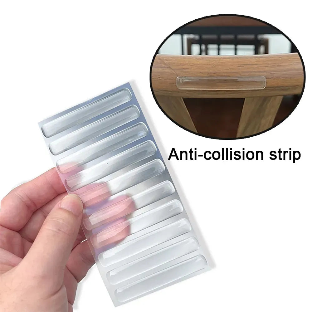 Clear Rubber Silicone Strip Wall Protector,