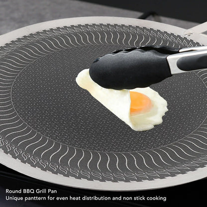 Honeycomb Laser Tawa With Wooden Handle