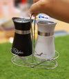 Glass Seasoning Set – Salt & Pepper with Stand