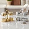 Luxurious Acrylic Salt & Pepper Shaker Set with Carrying Tray
