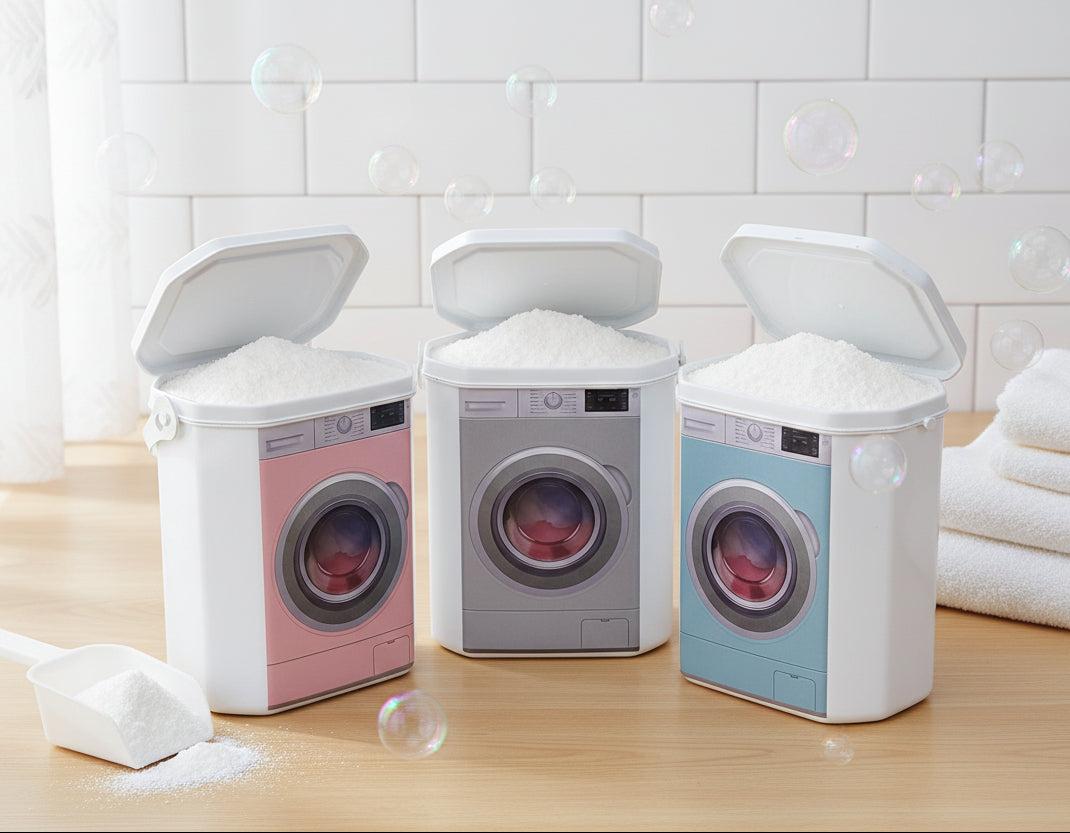 Mini Washer" Laundry Powder Storage Box