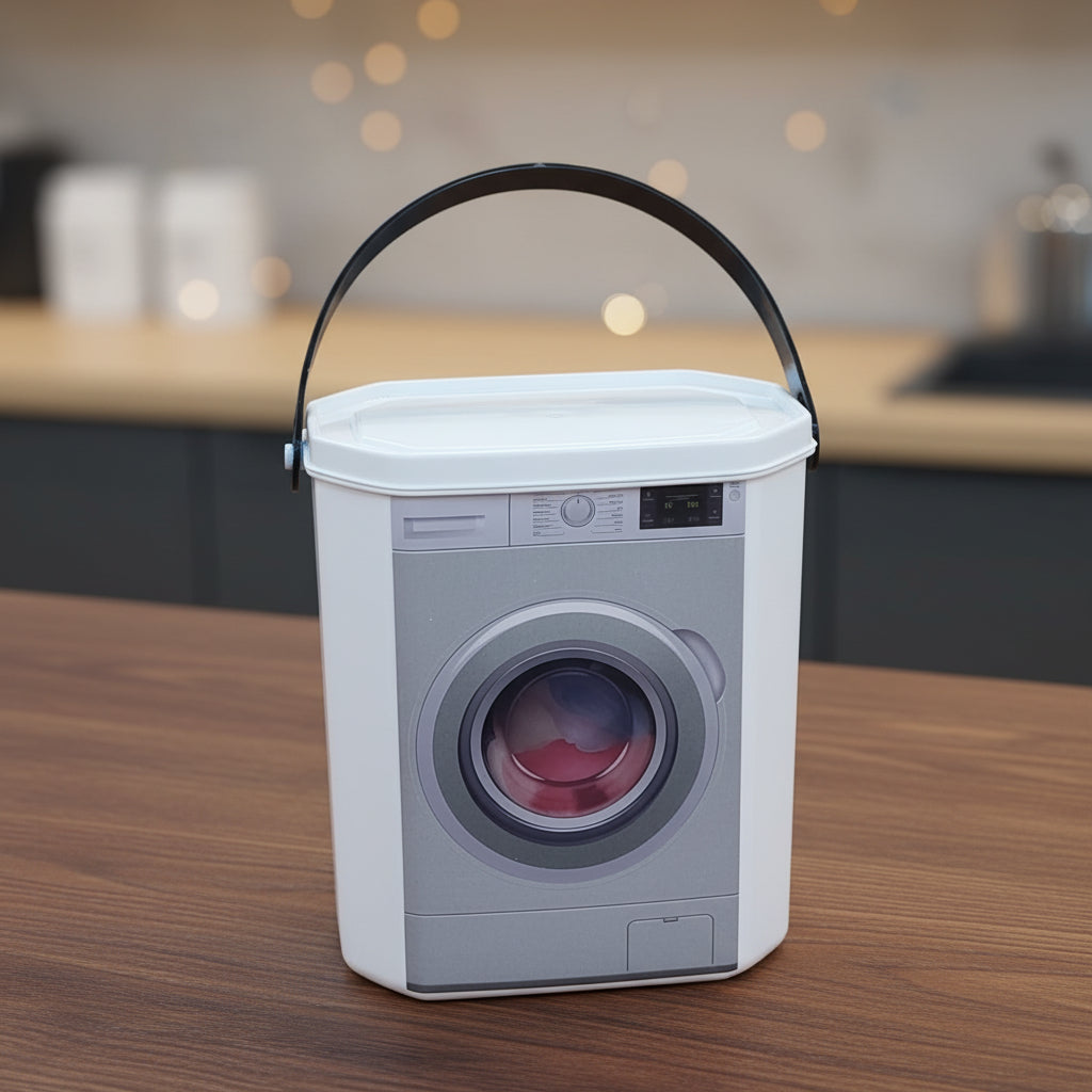 Mini Washer" Laundry Powder Storage Box