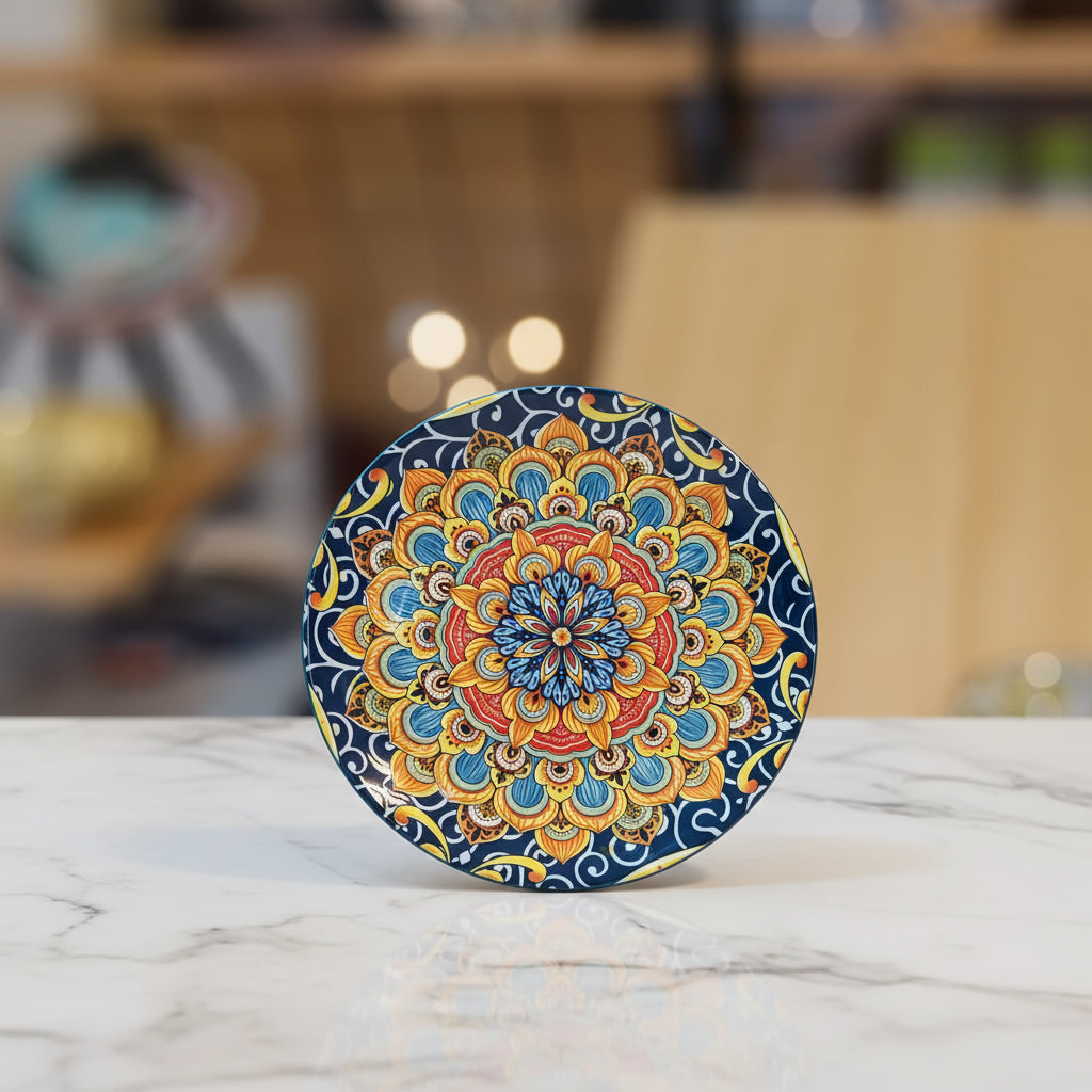 Bohemian Ceramic Dessert & Salad Plate