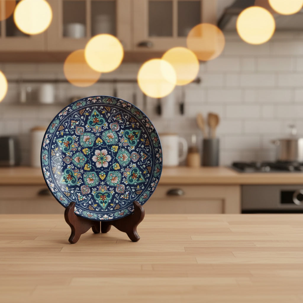 Bohemian Ceramic Dessert & Salad Plate