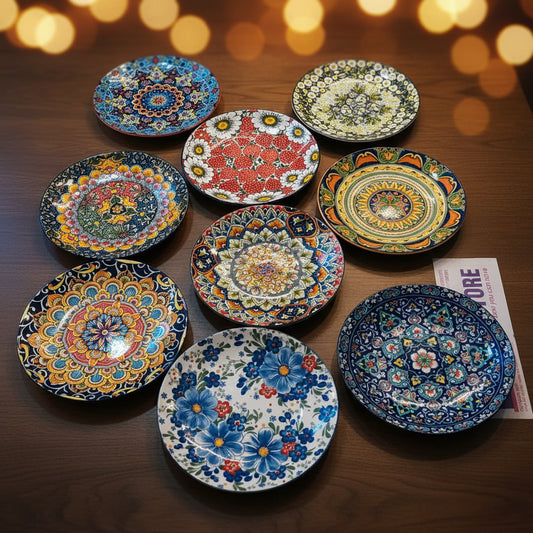Bohemian Ceramic Dessert & Salad Plate