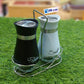 Glass Seasoning Set – Salt & Pepper with Stand