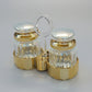 Luxurious Acrylic Salt & Pepper Shaker Set with Carrying Tray