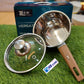 Heavy-Gauge Stainless steel SAUCE PAN with wooden handle