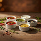 5-Piece White Ceramic Ramekins and Baking Bowls