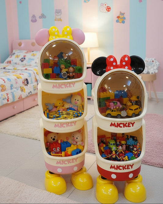Original Disney Mickey Standing Storage Organizer Cabinet