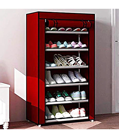 6 Layer Fabric Shoes Rack