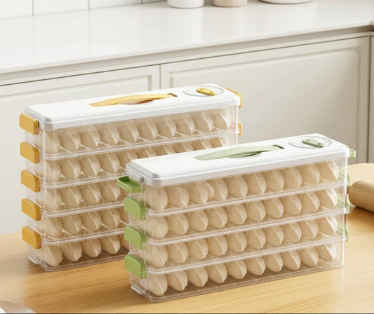 FreshLock™ Multi-Layer Stackable Dumpling Box