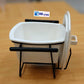 Set of 2 Ceramic Casserole Dishes with Metal Serving Stands
