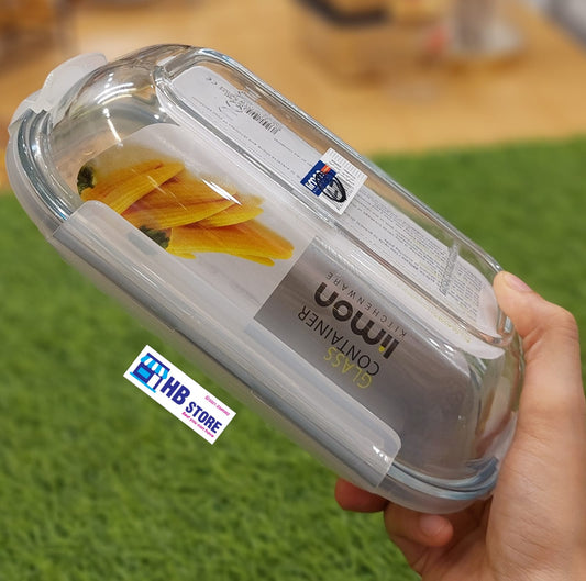 Limon Glass Food Storage Container with Lid, Square
