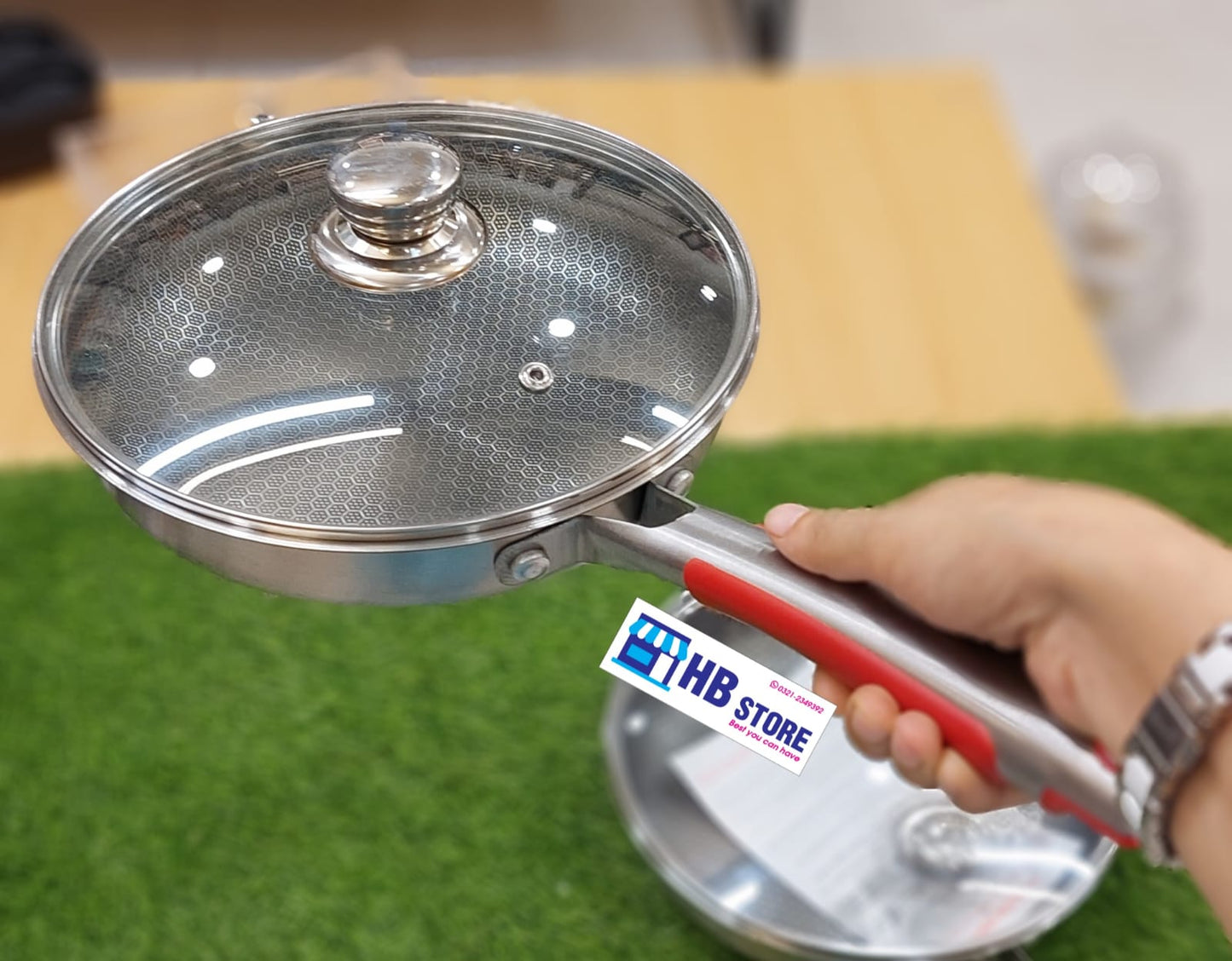 4-Piece Hybrid Nonstick Stainless Steel Fry Pan Set