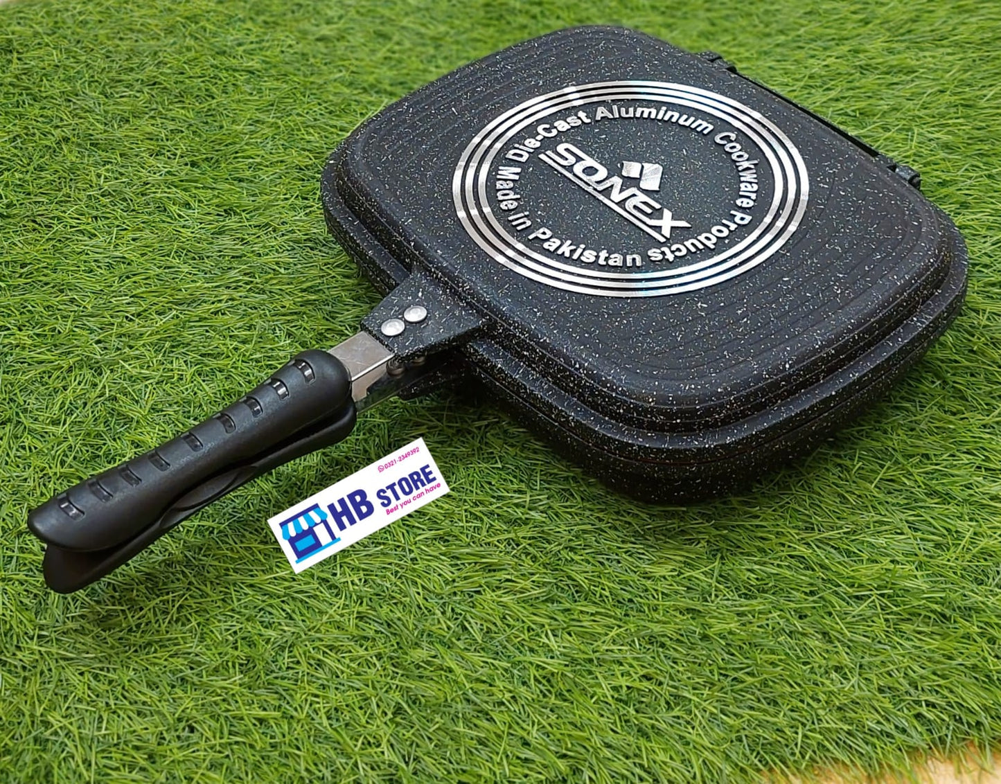 Premium Sonex Double-Sided Non-Stick Grill Pan and Fryer