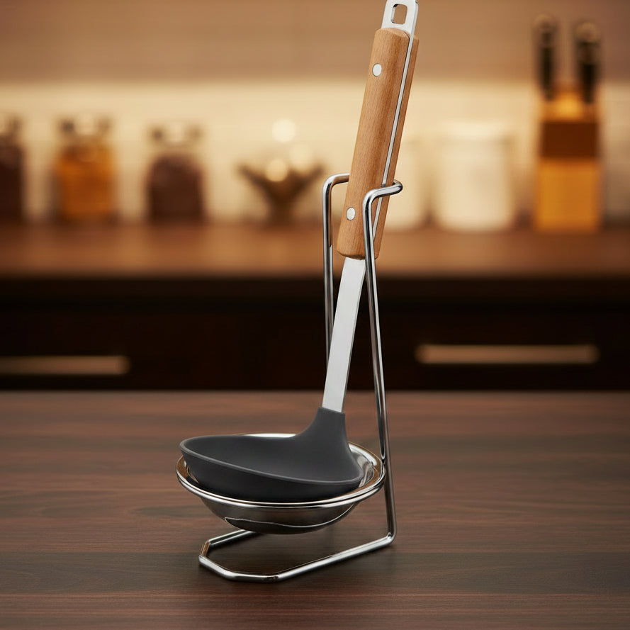 Stainless Steel Vertical Spoon Rest and Ladle Holder