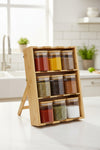 Bamboo Spice Jar 9pcs set
