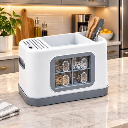 Multi-Functional Kitchen Storage Hub