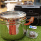 304 Stainless Steel Steamer Pot with Glass Lid & Wooden Handles
