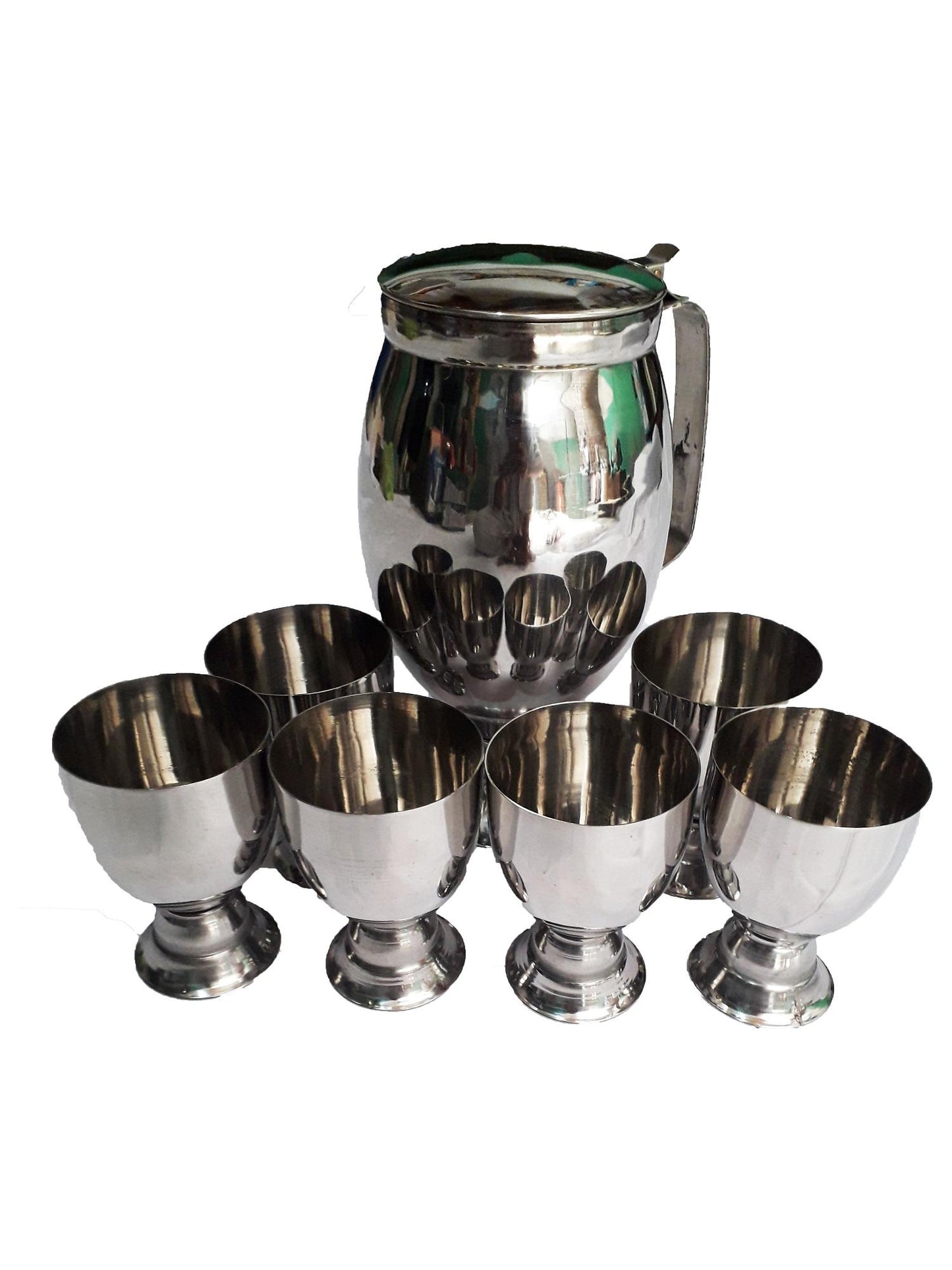 Steel Jug Glass Set